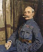 Sir William Orpen Marshal Foch,OM oil painting on canvas